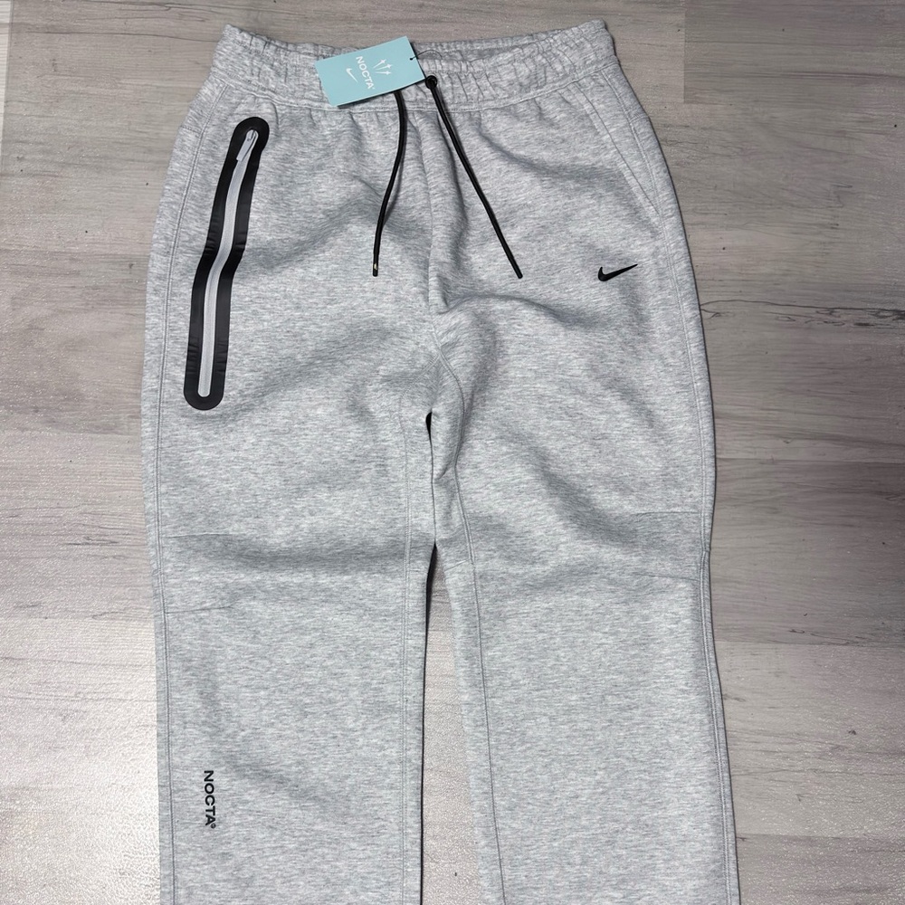 Nike NOCTA Light Gray Sweatpants with Black Details